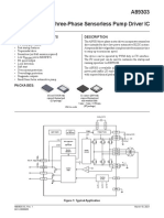 Three-Phase Sensorless Pump Driver IC A89303: Features and Benefits Description