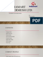 Indiamart Intermesh LTD.: A Business To Business Model