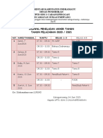 Jadwal PATOK