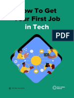 How To Get Your First Job in Tech