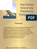 Grade 10 Ang Suring-Basa at Ang Panunuring Pampanitikan