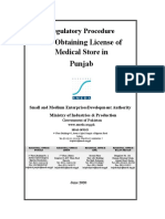 Procedure For Obtaining License of Medical Store in Punjab