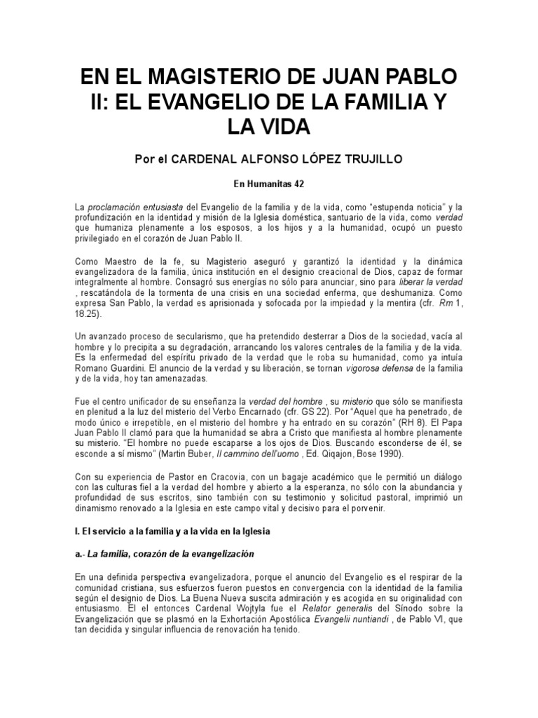 En El Magisterio de Juan Pablo II | PDF | Cristo (título) | Iglesia ...