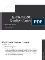 ENGG 4050 Quality Control: University of Guelph, Winter 2020