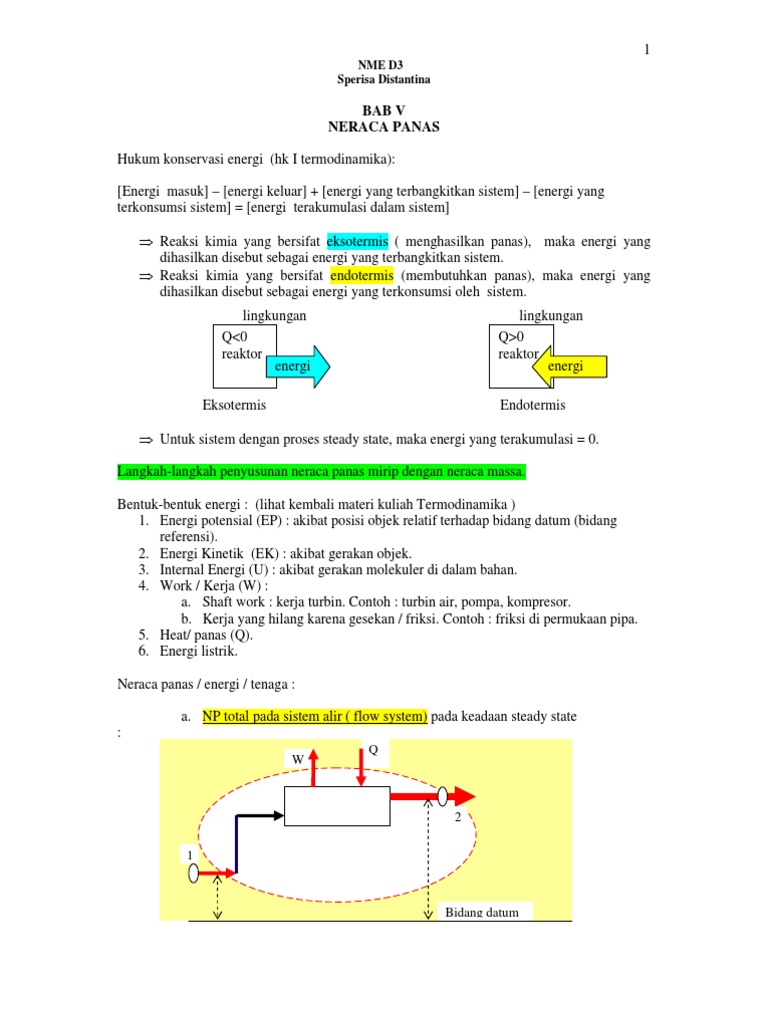 6 Bab V Neraca Panas