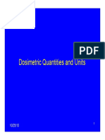 Dosimetric Quantities and Units Explained