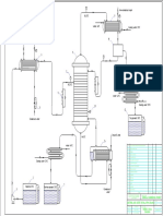 A Process Flow Diagram For An Acetone - Acid Acetic Distillation Column