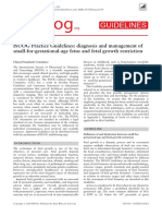 ISUOG Practice Guidelines Diagnosis and Management of Small for Gestational Age Fetus and Fetal Growth Restriction
