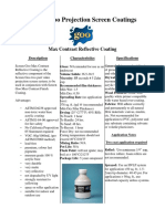 Screen Goo Projection Screen Coatings: Max Contrast Reflective Coating