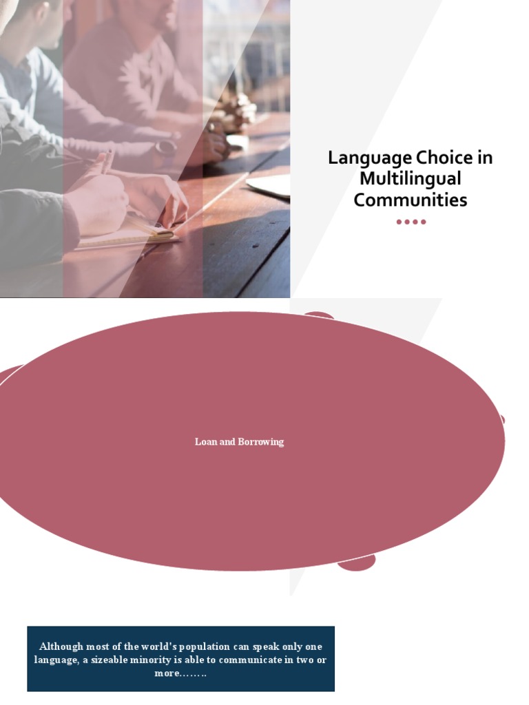 Language Use in Multilingual Communities | PDF | Arabic | Multilingualism