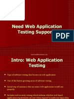 Need Web App Testing Support