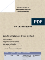 Cash Flow Statement (Direct Method) Formulas