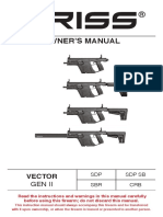 Kriss Vector Gen II Sdp-sbr-crb Owner’s Manual