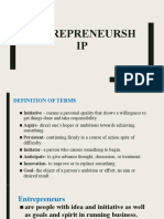 Entrepreneurship Definition and Characteristics