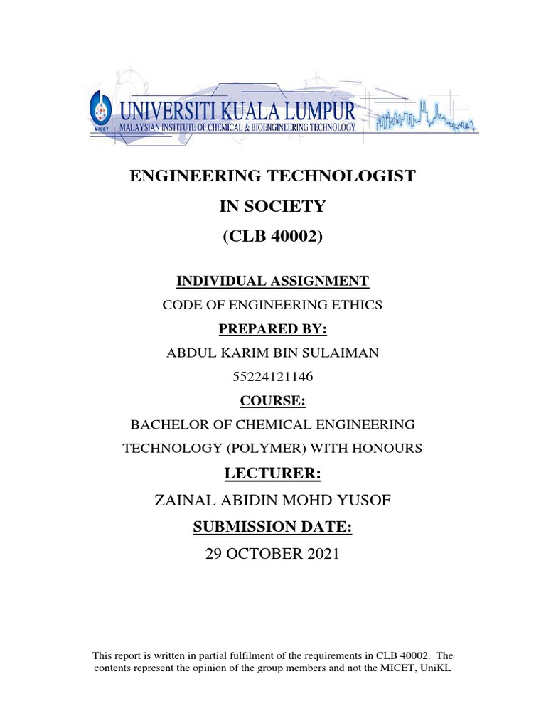 Code of Engineering Ethics | PDF | Engineer | Conflict Of Interest