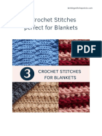 3 Free Crochet Stitches Blankets