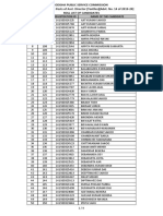 SL Roll Registration Id Name of The Candidate