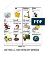 Homework Grid