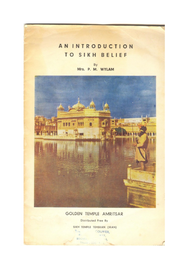 An Introduction To Sikh Belief by Mrs. P. M. Wylam | PDF