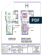 Interior Plan Interior Plan With False Ceiling Layout: Crockery Unit