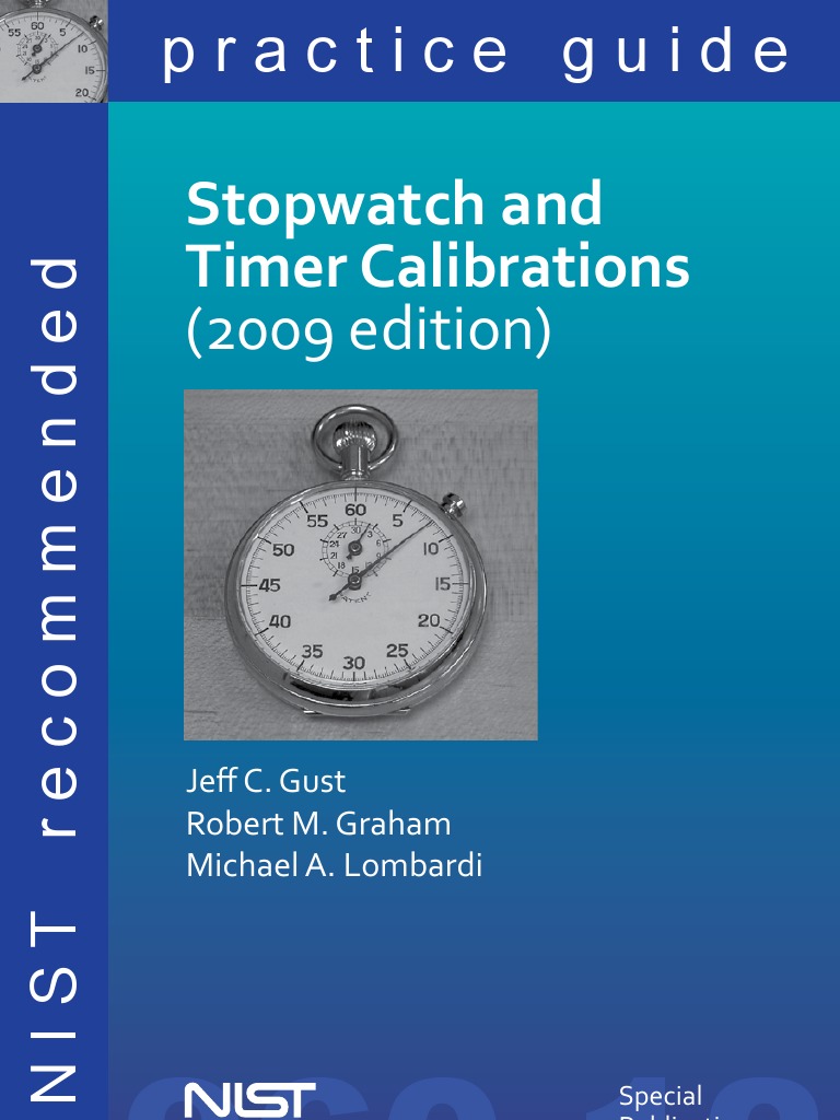NIST Stopwatch & Timer Calibrations 2009 Download Free PDF Calibration Metrology