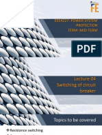 EEE4227: POWER SYSTEM PROTECTION - RESISTANCE SWITCHING AND CURRENT CHOPPING