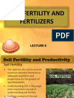 Lecture 8 - Soil Fertility