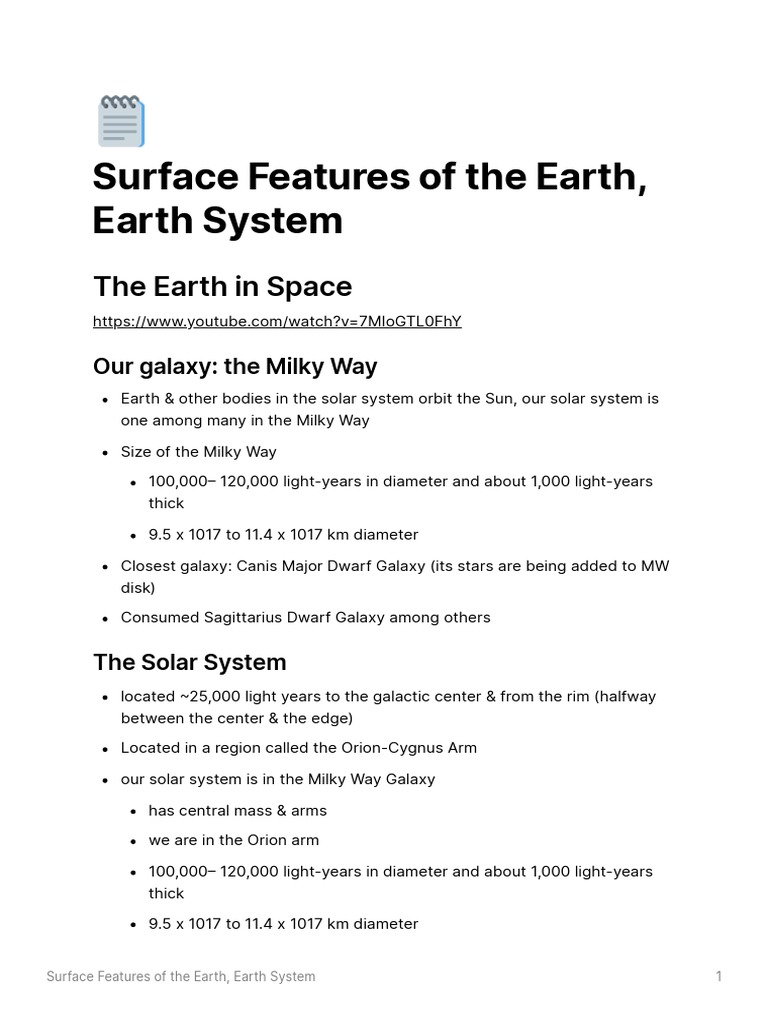 Major Surface Features of Earth | PDF | Atmosphere Of Earth | Earth