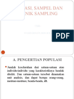 POPULASI SAMPLING