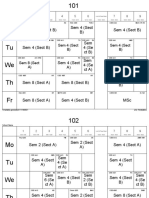 School Timetable for Classes 1-9