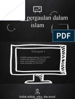 Akhlak Pergaulan Dalam Islam. Kel 9