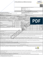 Chola MS: Motor Policy Schedule Cum Certificate of Insurance