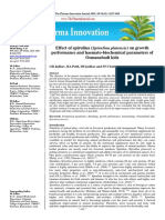 Effect of Spirulina (Spirulina Platensis) On Growth Performance and Haemato-Biochemical Parameters of Osmanabadi Kids