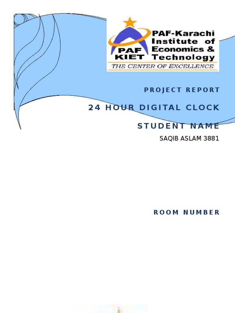 Digital Clock Using JK Flip Flop PDF Electronic Engineering Electricity