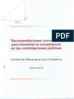 L39 - Recomendaciones Normativas para Fomentar La Competencia en Las Contrataciones Públicas