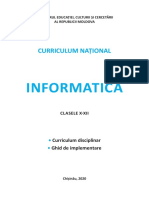 Curriculum+Ghid Informatica Liceu