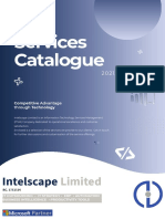 Intelscape Services Catalogue Brochure