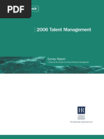 2006 Talent Management Survey Report
