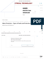 Motor Protection - Types of Faults and Protection Devices