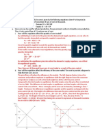 Price Control Exercises - Key