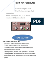 Tcas Cockpit Test Procedures