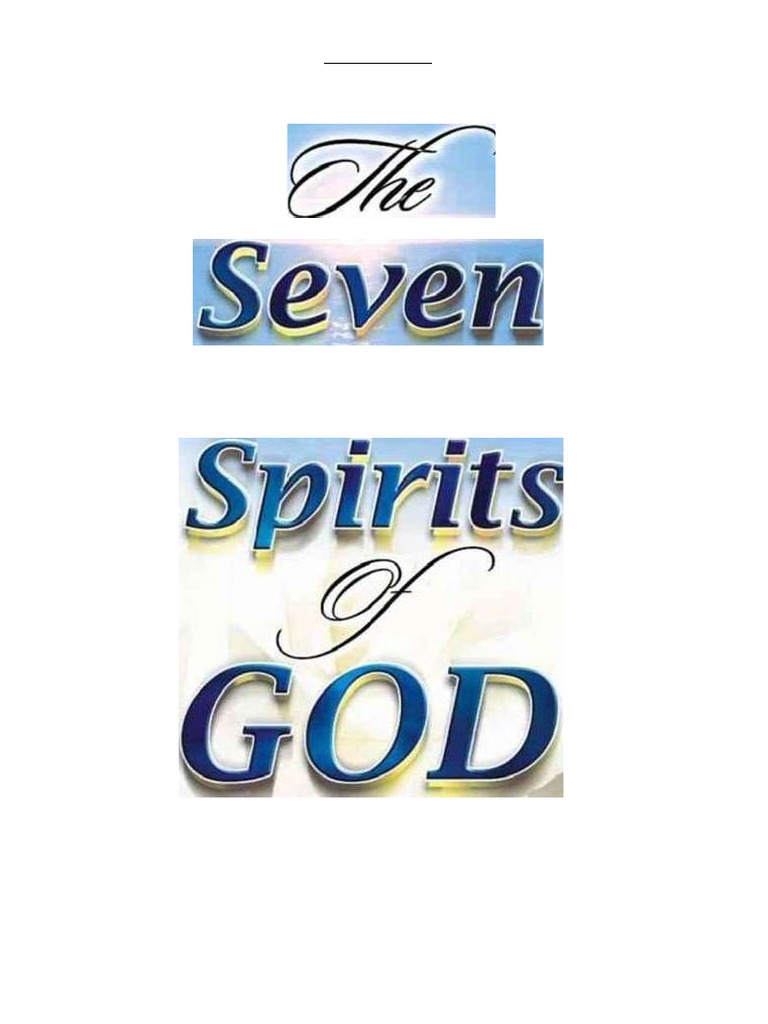 Les 7 Colonnes De La Sagesse Divine Pdf 7 Esprits | PDF | Saint-Esprit | Jésus