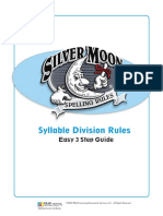 Syllable Division Rules Syllable Division Rules Syllable Division Rules