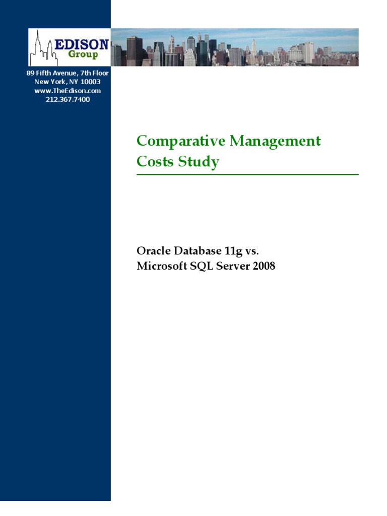 Oracle DB Vs MS SQL | PDF