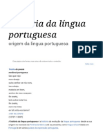 História Da Língua Portuguesa - Wikipédia, A Enciclopédia Livre