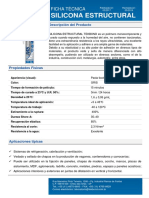 Silicona estructural sella y veda con alta resistencia