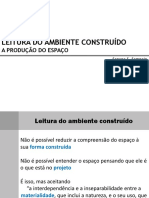 Leitura Do Ambiente Construído