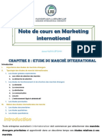 CHapitre 3 Etudes Du Marché Internationnal