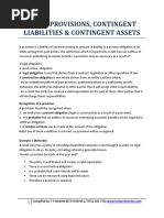 Ias 37 Provisions, Contingent Liabilities & Contingent Assets