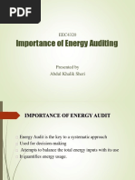 Importance of Energy Audit